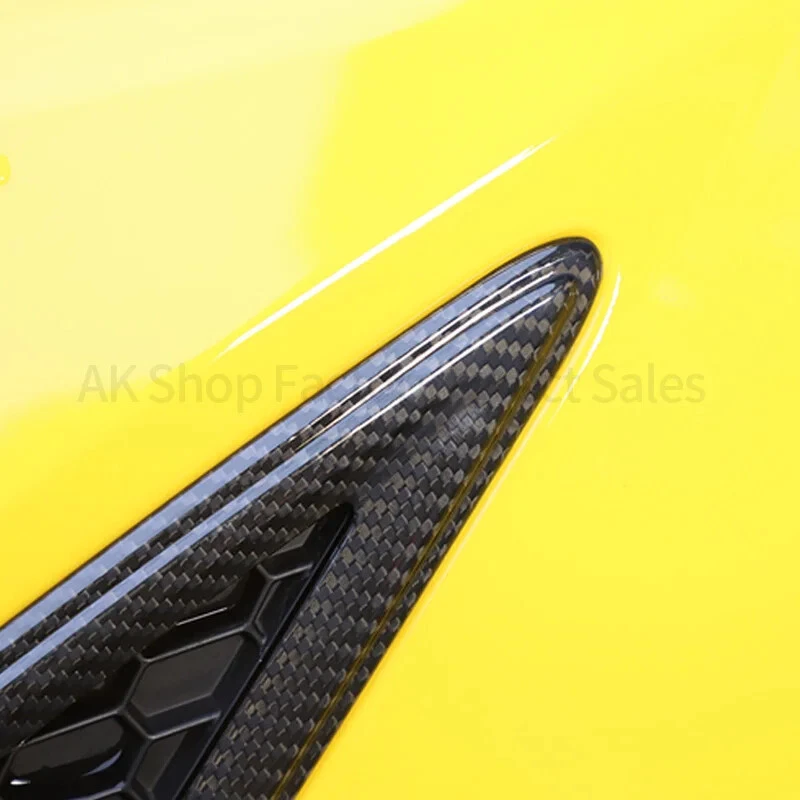 Cubierta de moldura de ventilación de guardabarros de fibra de carbono real para Lamborghini URUS 2018-24 Foto 3 de 4