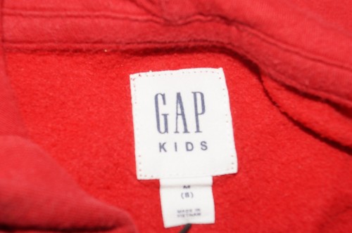 GAP KIDS Red Logo HOODIE Full Zip Up Hooded Sweatshirt & Pants Sz M (8) - Picture 4 of 8