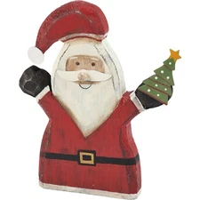 Primitives by Kathy  Santa Chunky Sitter Holiday Christmas Rustic Home Decor