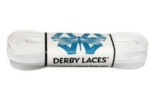 Derby Laces - Solid White - Waxed 10 mm