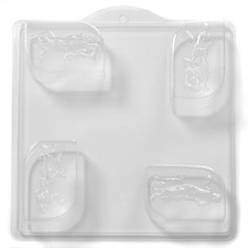 1920's Lady Soap Mould - 4 Cavity