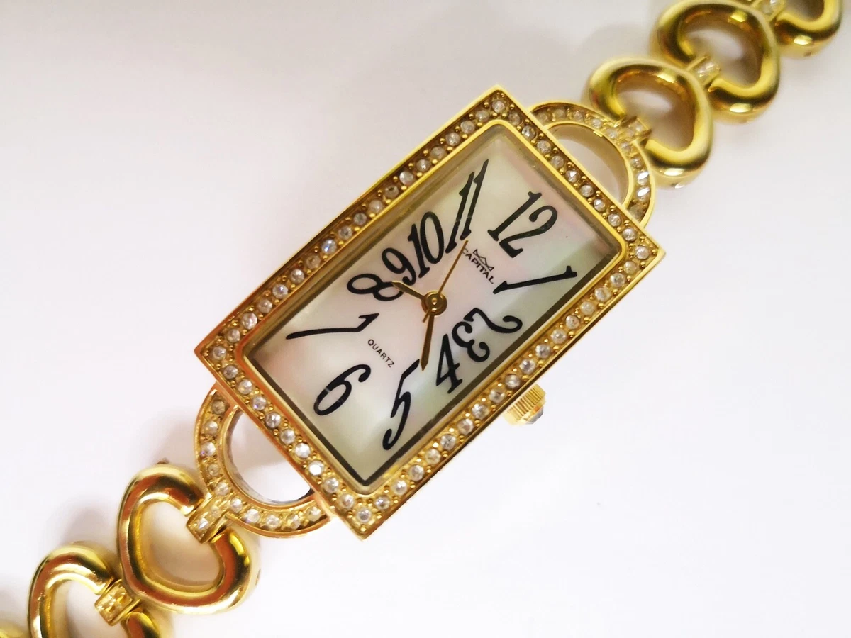OROLOGIO DONNA CAPITAL MODELLO GIOIELLO ACCIAIO PLACCATO ORO CON