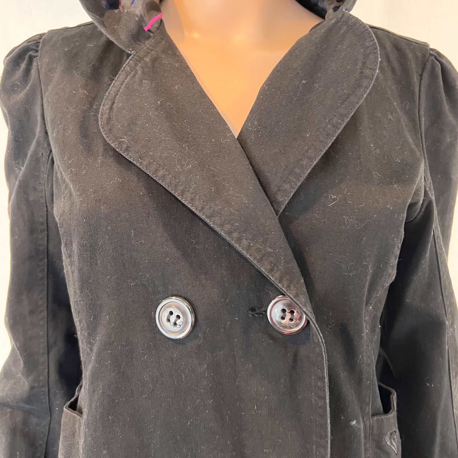 Roxy Womens Size Medium Button Up Jacket With Hoo… - image 3