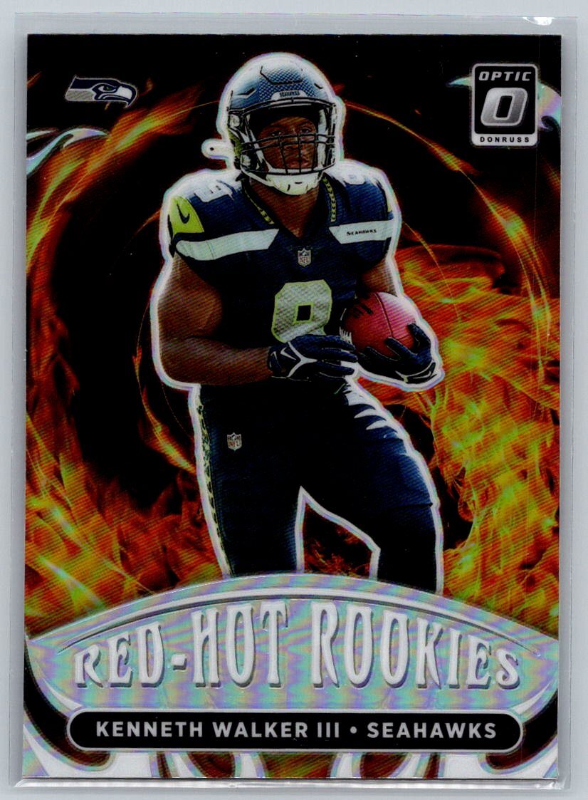 2022 Donruss Optic #RHR-7 Kenneth Walker III Red Hot Rookies