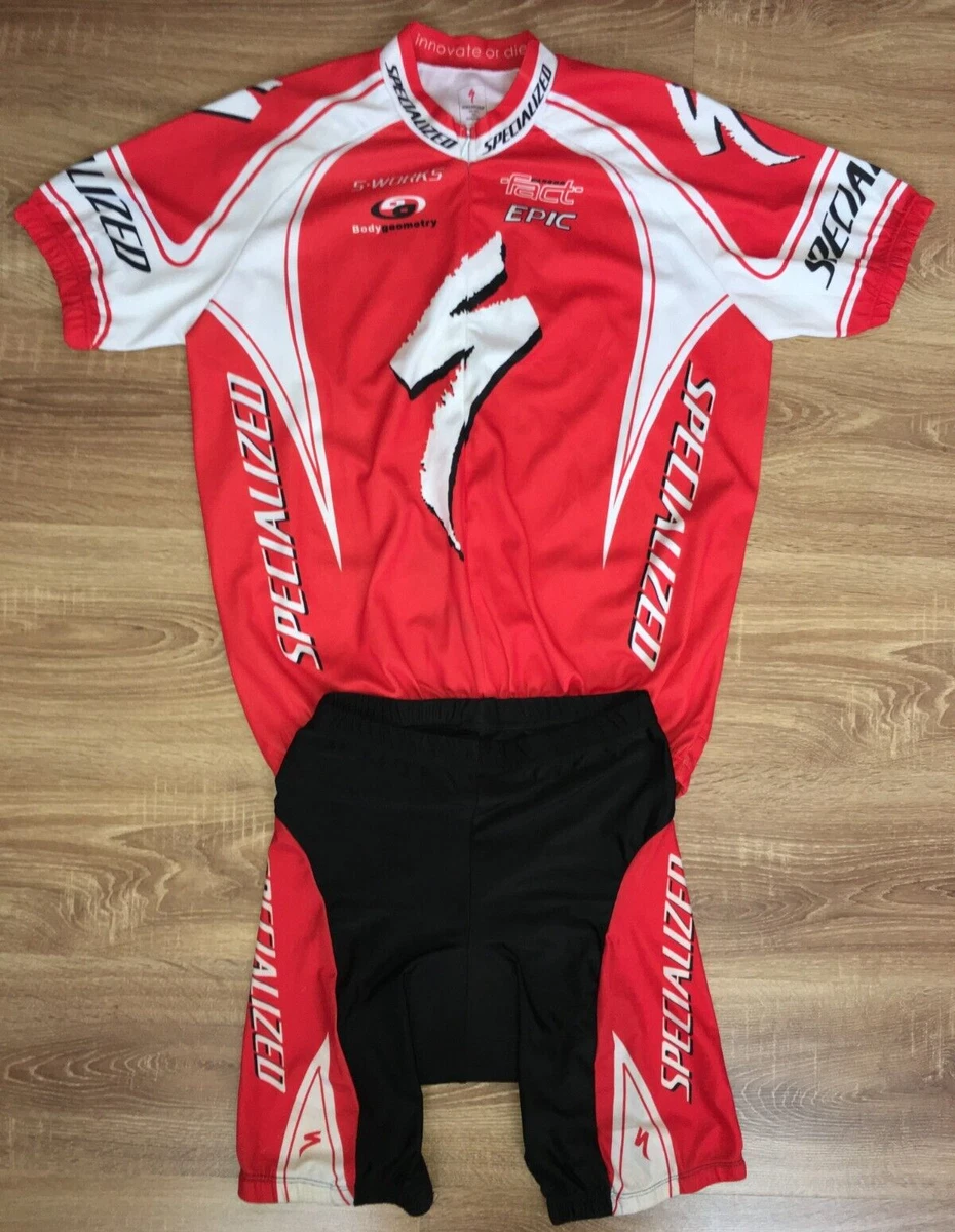 Specialized S Works mens RARE Red cycling kit jersey shorts size