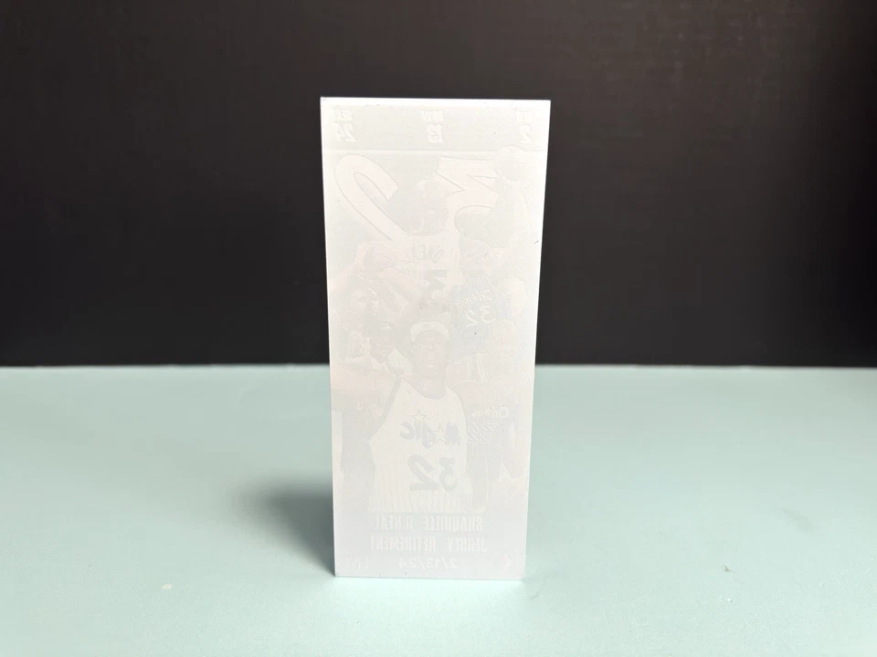 Camiseta Shaquille O'Neal Orlando Magic boleto de vidrio de retiro Highland como nueva Shaq Foto 4 de 4