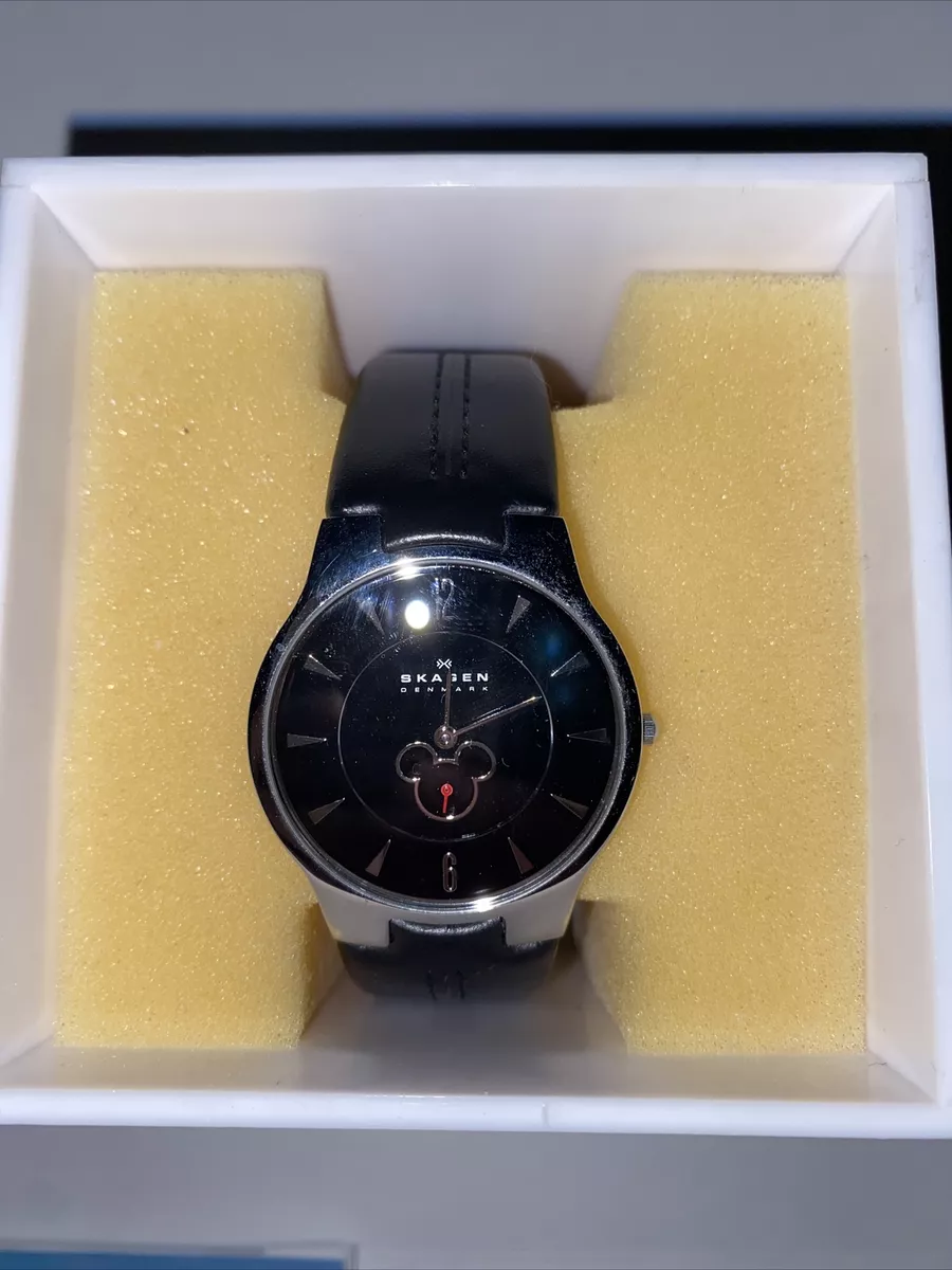 Skagen Mickey Mouse watch black dial rare