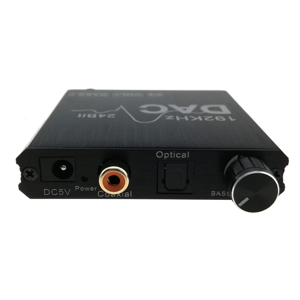 Digital to Analog Audio Converter Coaxial Toslink Input RCA 3.5mm Output Control - Image 3 of 4