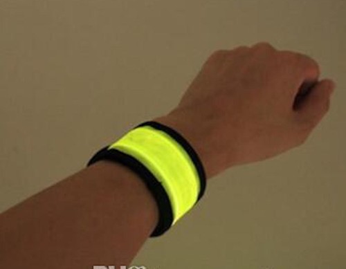 LED SLAP Bracelet Band Night Light Safety for Ankle Arm Running Walking Bike Jog - Picture 20 of 28