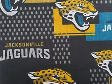 Jacksonville Jaguars NFL Cotton Fabric Yardage & Remnants