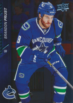 2015-16 Upper Deck SILVER FOIL #435 BRANDON PRUST - Vancouver Canucks
