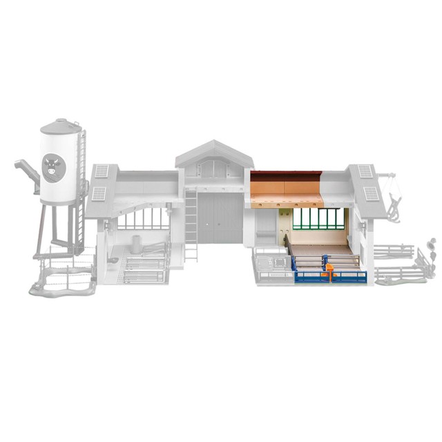 playmobil farm with silo