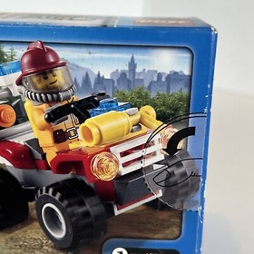LEGO CITY Forest Fire ATV Truck Fireman Fighter Minifigure Set New Retired 4427