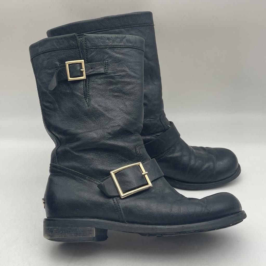 Jimmy Choo Youth Biker Boots Black 