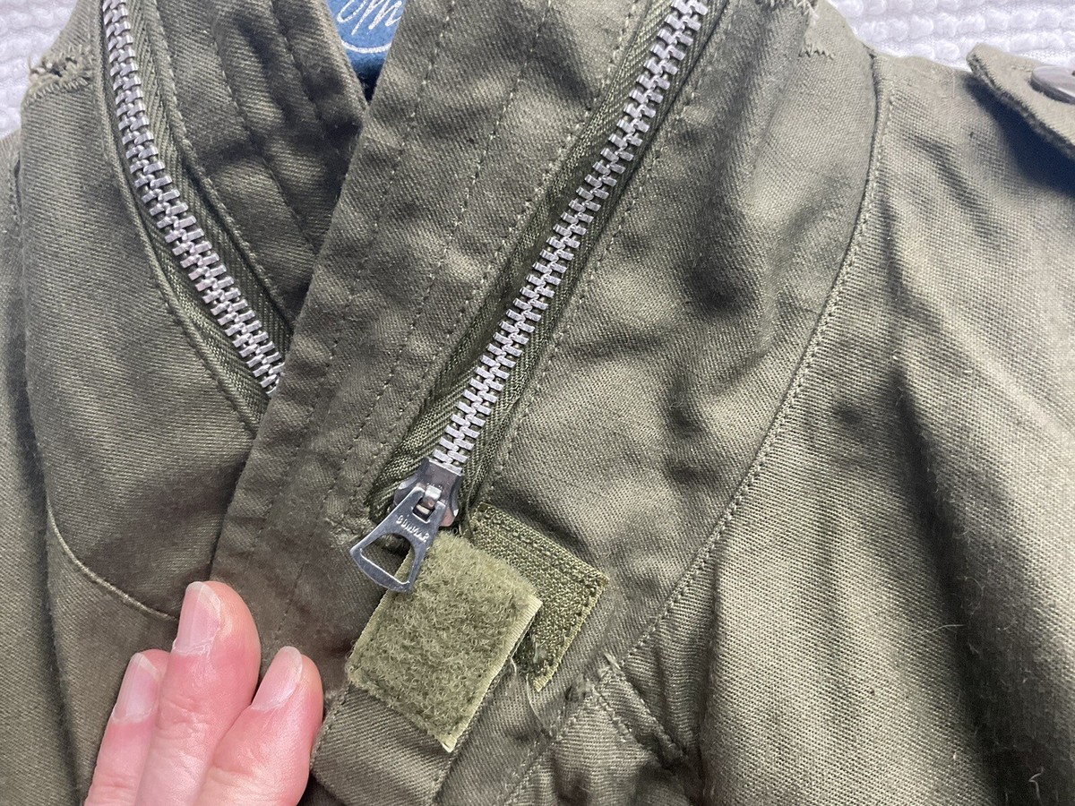 ORIGINAL VIETNAM M-65 FIELD JACKET MEDIUM LONG SILVER ZIPPER ORIGINAL VIETNAM M-65 FIELD JACKET MEDIUM LONG SILVER ZIPPER