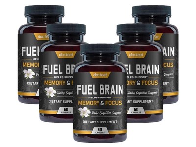 Fuel Brain - Memory & Focus Daily Cognitive Support - Dietary Supplement - 60pcs