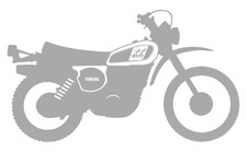 Yamaha XT500 '79 Sticker Aufkleber, stilisiertes Motiv vom Baujahr 1979, silber