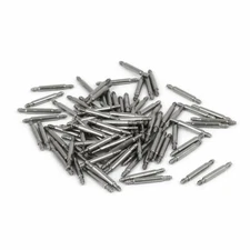 Stainless Steel Double Flanged End Spring Bar Pin 100pcs for 10mm Watch Band