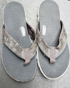 skechers performance men's go walk flip flop