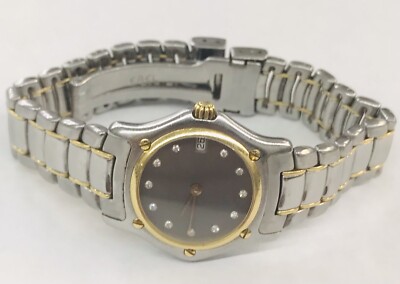 EBEL 1911 Women's Two Tone Stainless Steel & 18K Yellow Gold WRIST WATCH 188901