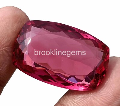 FLAWLESS 54 Ct Natural Mogok Pink Ruby CERTIFIED Stunning Gemstone 24M