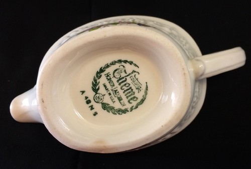 Vintage Egoshell Theme Homer Laughlin Hudson Gravy Boat - Picture 6 of 7