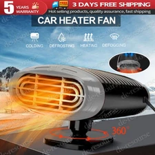 1000W Portable Heater Heating Cooling Fan Defroster Demister Car Truck SUV 12V