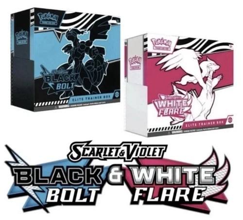 Pokemon TCG Black Bolt & White Flare ETB Set - Elite Trainer Box - ☑️ In hand ☑️