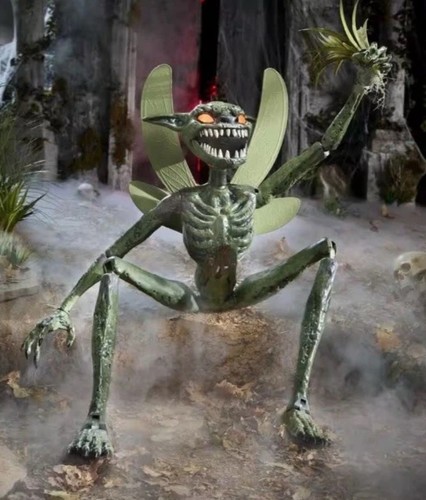 *NEU* Home Depot 5ft Grave & Bones LED Ultraposeable Evil Pixie Single Prop!!
