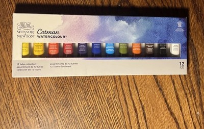 Winsor & Newton Cotman Watercolors 12 Tube Artist Quality Set LOOK  
