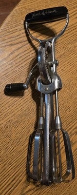 Vintage Maid Of Honor Hand Crank Mixer W Stainless Steel & Plastic Handle 