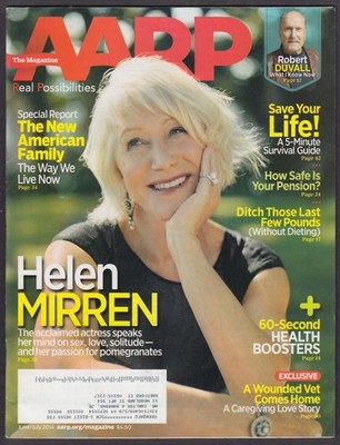 AARP Helen Mirren Robert Duvall Sonia Sotomayor Roseanne Barr 6-7 2014