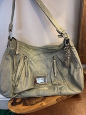 i Ponti Firenze Genuine Italian Leather Green Hobo Shoulder Purse
