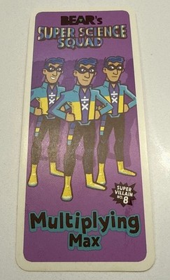 Bear Fruit Splits Super Science Squad cards Super Villain #8 MULTIPLYING MAX