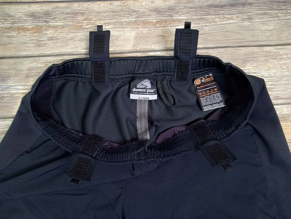 Pantalones Showers Pass Hombre XL Negro Skyline Elite Impermeable Lluvia Ciclismo Reflectante Foto 4 de 4