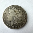 1880-O New Orleans Minted Morgan Silver Dollar, 90% Silver. Flat ship