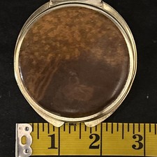 Vintage Women pocket mirror couple under a tr...