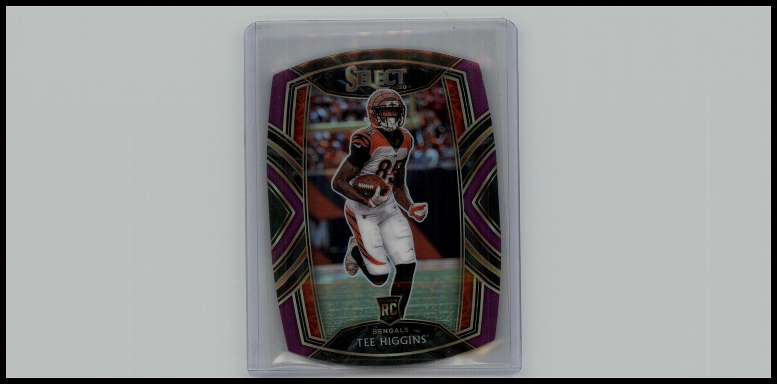 2020 Panini Select #260 Tee Higgins Purple Prizm Die Cut