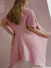 Relaxed Cardigan Knitting Pattern Small Medium Large Magazine Pages