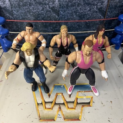 Jakks BCA Hart Foundation Family Feud 2 Pack Lot Anvil Neidhart Brian Pillman