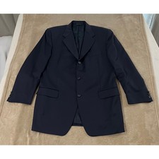 Canali Proposta Blazer 52R Navy Blue 100 Wool Made in Italy Menswear