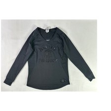 Harley Davidson Womens Black Long Sleeve V Ne...
