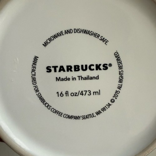 Starbucks Oktoberfest Munchen Coffee Mug Global Icon 2015 Tan Blue EUC 16 Oz. - 第 7/9 張圖片