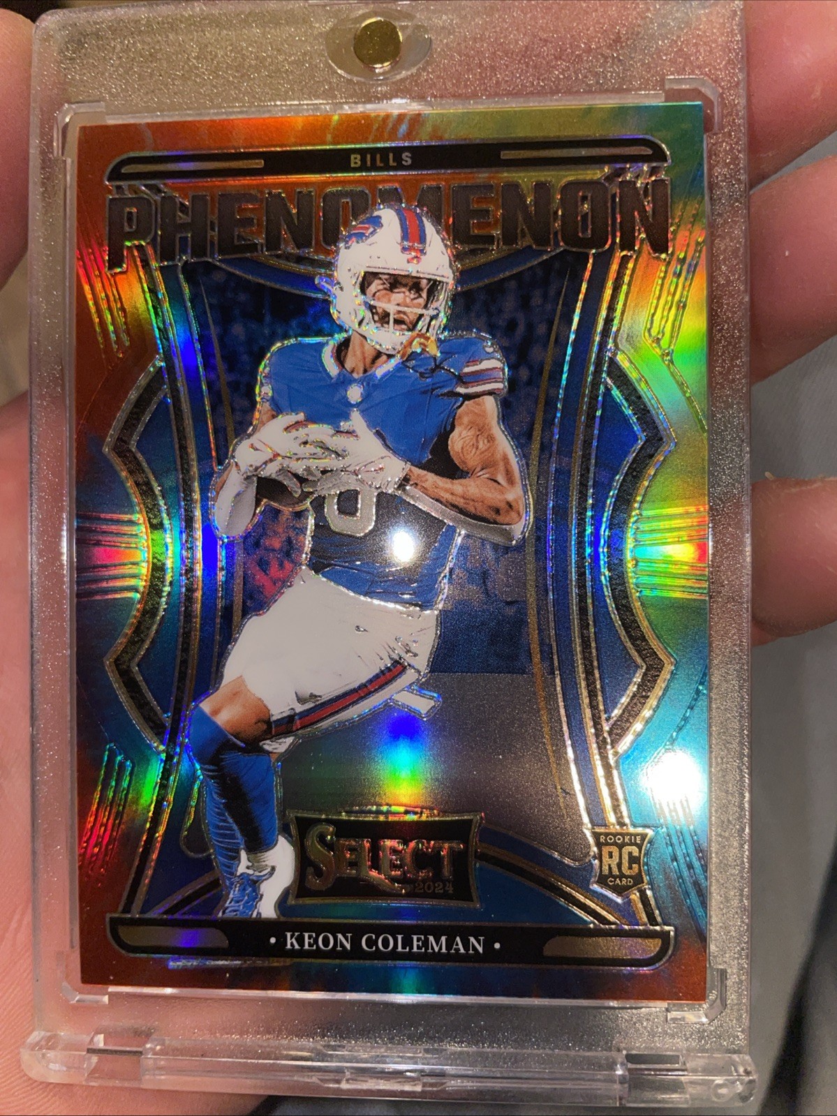 2024 Panini Select - Phenomenon Keon Coleman #12 Tie-Dye Prizm /25 (RC)