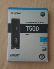 Image of Crucial T500 Pro 2TB PCIe Gen4 NVMe M.2 SSD 7400mb/S..New & Sealed