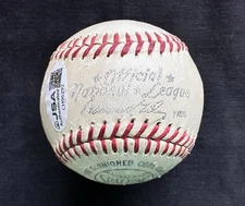 Warren Giles Spalding OFFICIAL National LEAGUE BASEBALL Warren Spahn Signed JSA