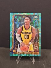 BENNEDICT MATHURIN 2025-26 TOPPS CHROME AQUA RAYWAVE PACERS 199/199