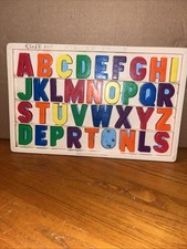 Vintage Fisher Price Magnetic Alphabet Letters and Tray Educational Toy Read