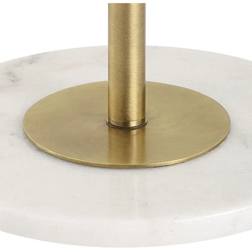 Uttermost 30417-1 Branch Out Floor Lamp Antique Brushed Brass and White Marble - Picture 3 of 8