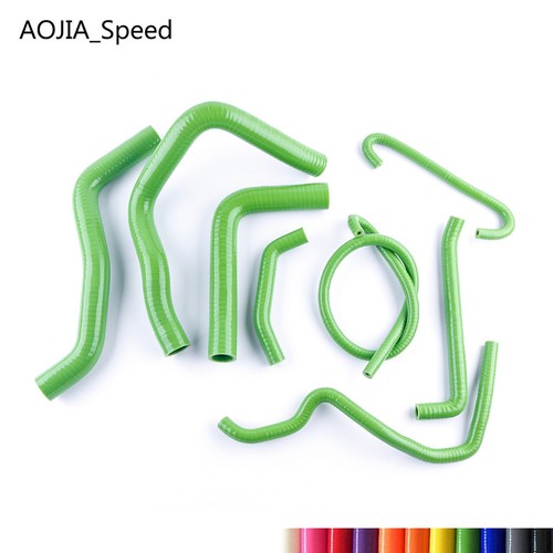 Silicone Radiator Hose Kit For SUZUKI GSXR600 GSXR750 2006-2010 K7 K8 K9 Green - Picture 2 of 17